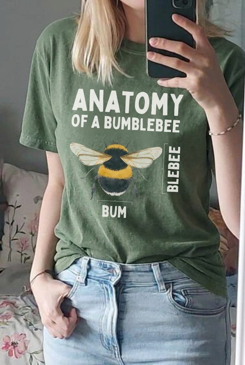 Customer photo review of Bumblebee Anatomy T-shirt