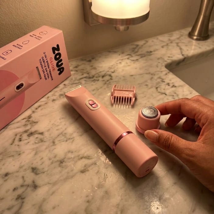 Customer photo review of Zoua Glide | Gentle on Skin. Tough on Hair.