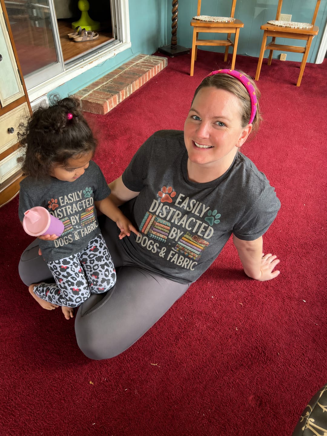 Customer photo review of Support Your Local Fabric Store T-shirt
