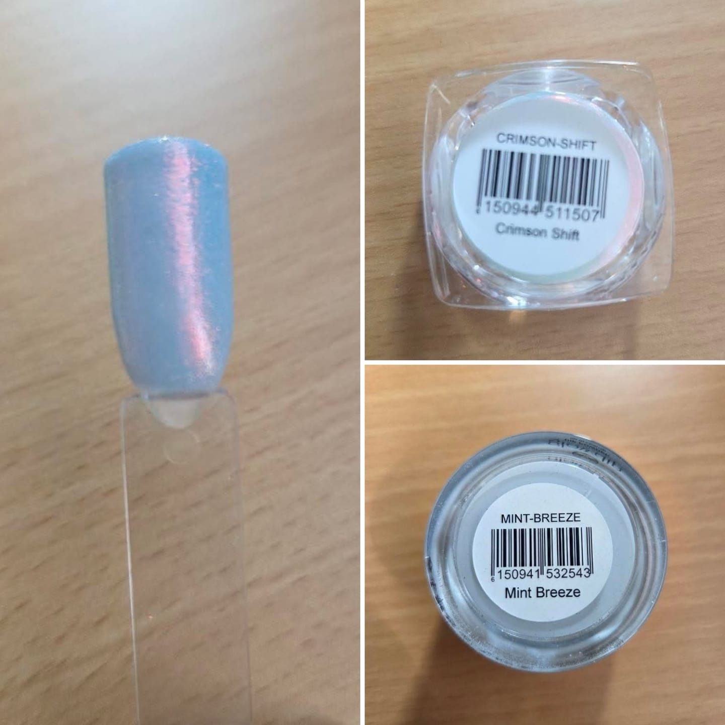 Customer photo review of Crimson Shift Chrome Powder