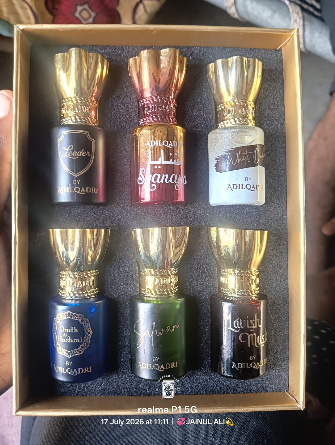 Customer photo review of Assorted Luxury Attar Perfume Gift Set (6 × 5.5Ml)