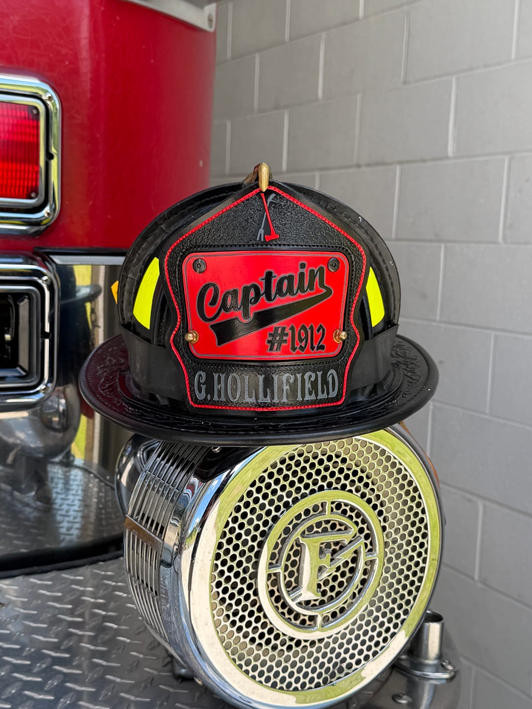 Customer photo review of Passport Firefighter Helmet Shield