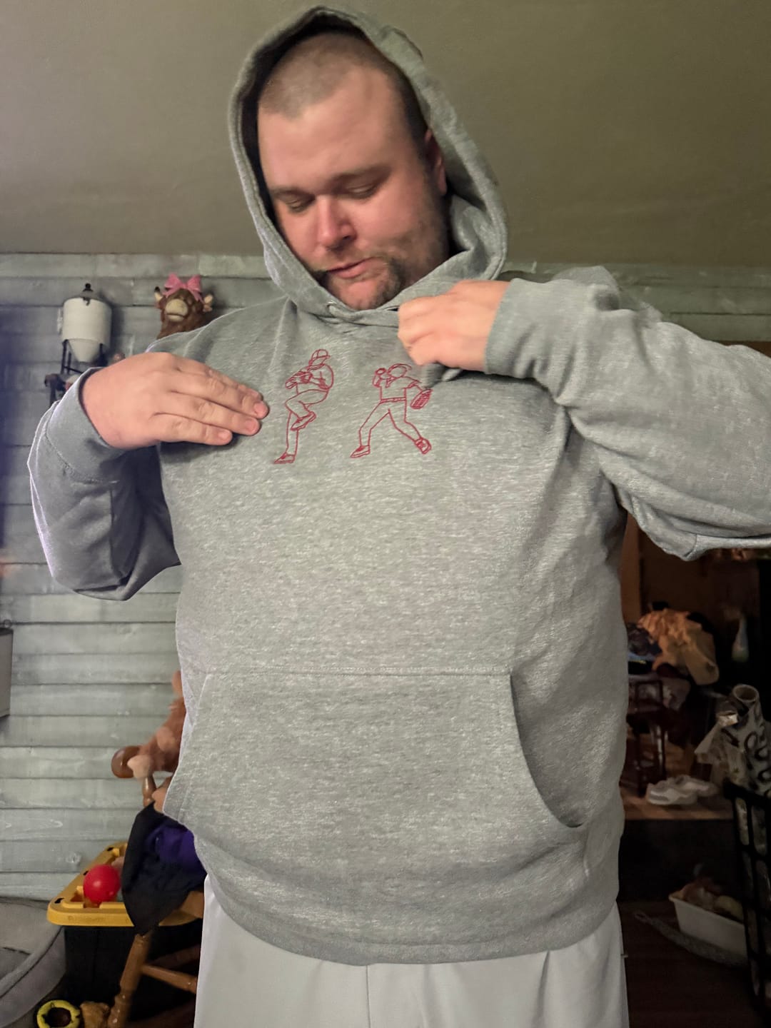 Customer photo review of Custom Sports Hoodie