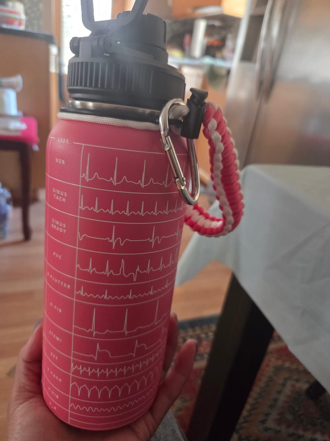 Customer photo review of EKG Water Bottle (32oz)