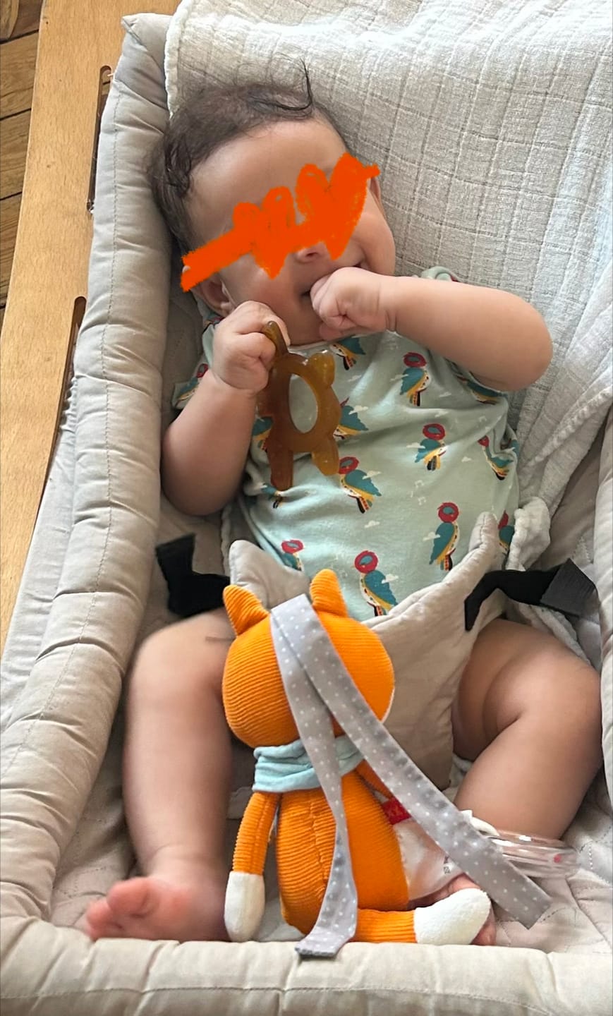 Customer photo review of Little Woodpecker Organic Baby Bodies Set - 2 Pack