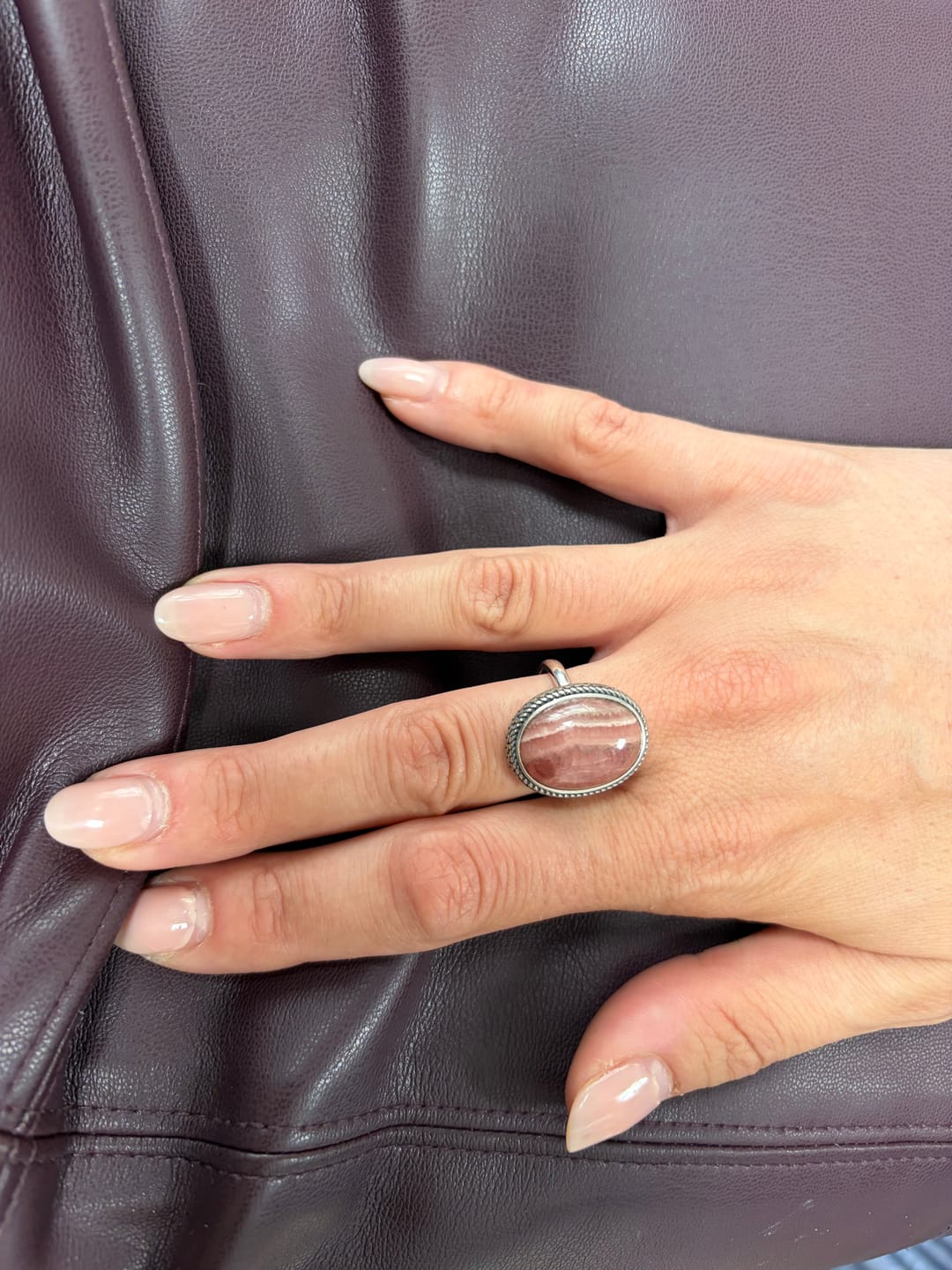 Customer photo review of Anello Rodocrosite - Argento 925