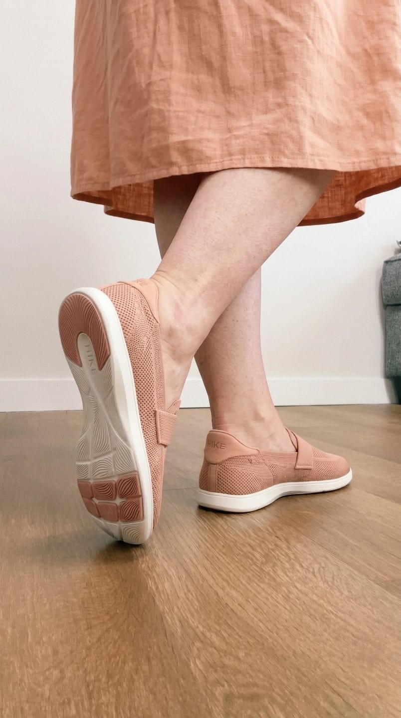 Customer photo review of Valenza - Hands-Free Barefoot Dress Shoe