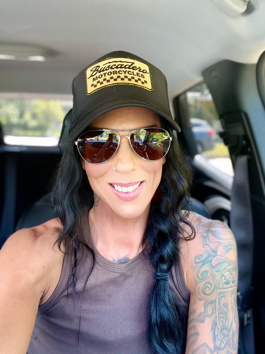 Customer photo review of 'Banner’ Foam Trucker Hat - Black