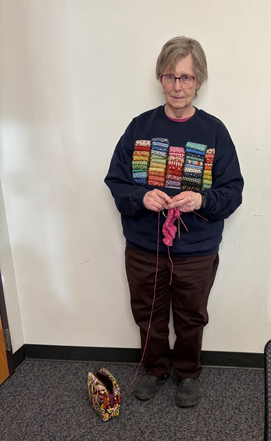 Customer photo review of Whatever Is True Bible Verse T-Shirt | Philippians 4:8 Christian Faith Quilt Quilter Tee