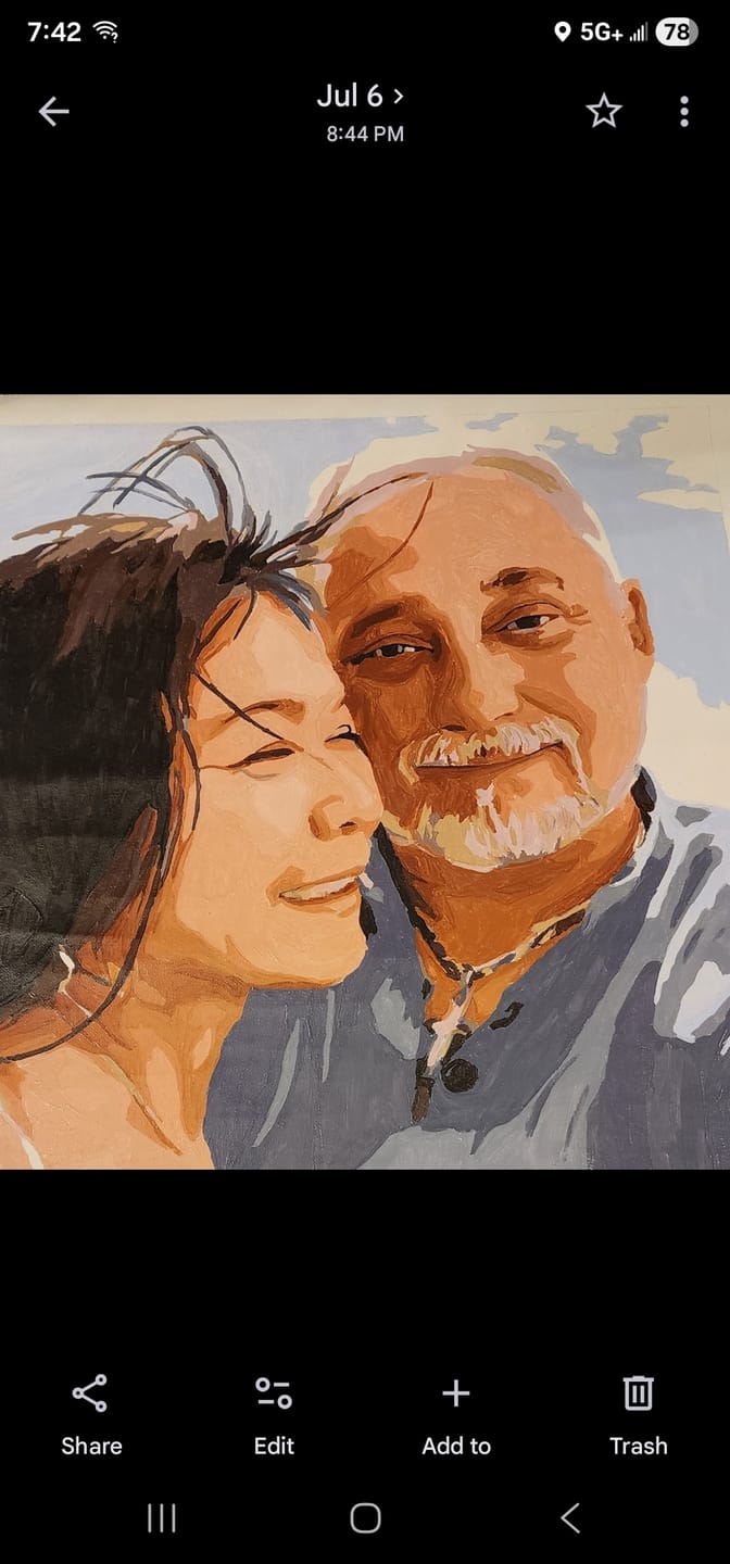 Customer photo review of Paint by Number Kit
