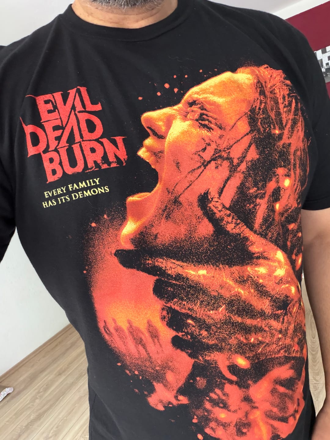 Customer photo review of EVIL DEAD BURN - T-SHIRT