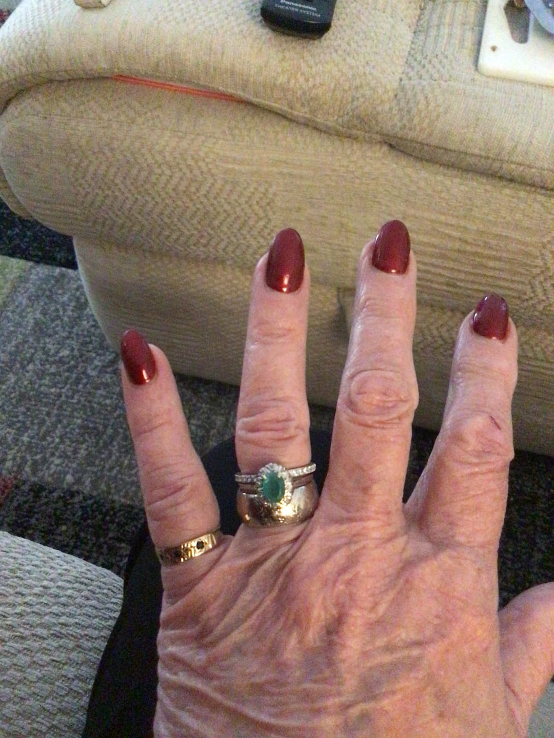 Customer photo review of 2mm White Gold Full Glitz Eternity Ring | Cubic Zirconia Stacking Ring