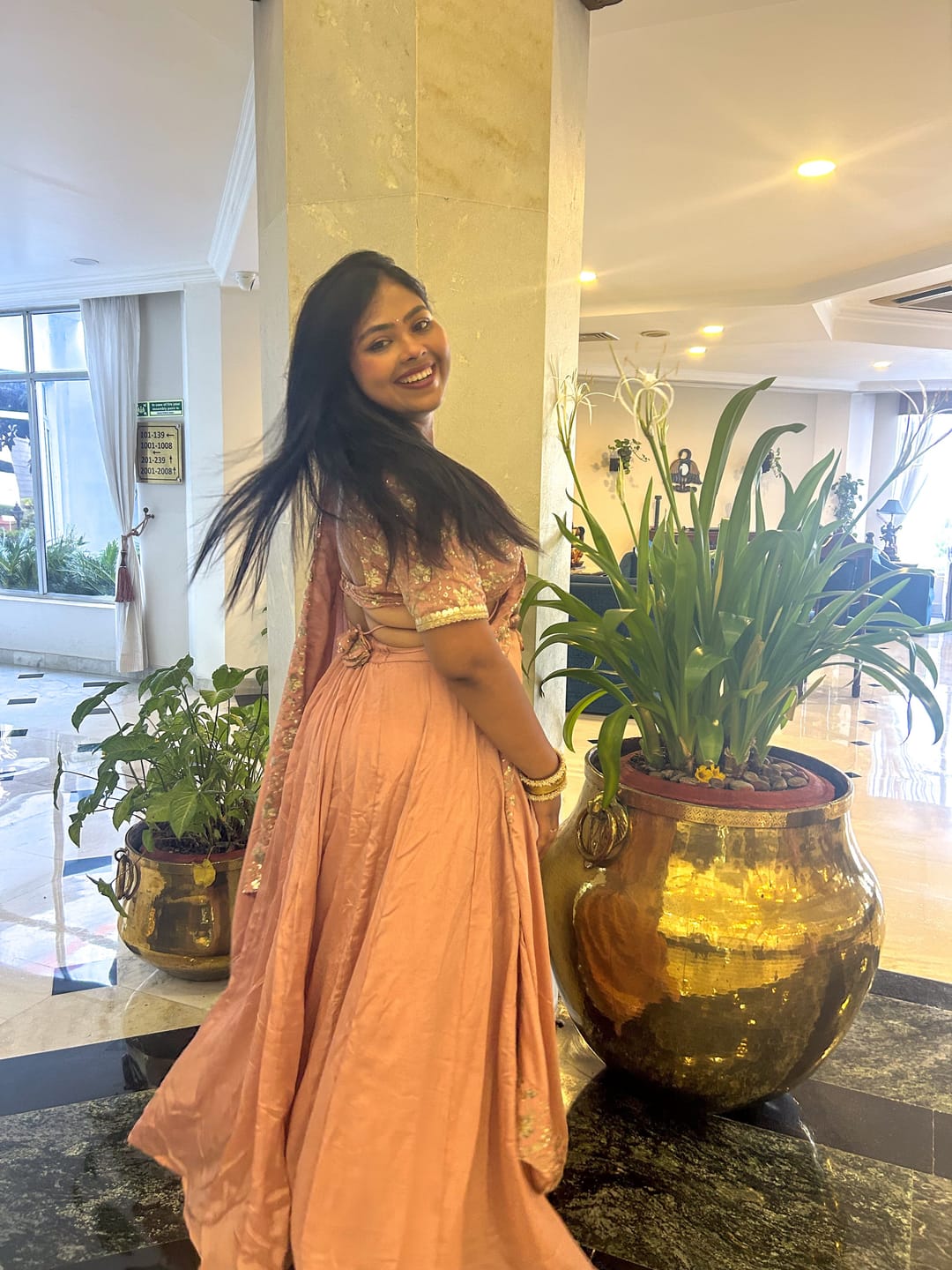 Customer photo review of Alaya Mehfil Blush Pink Lehenga Set