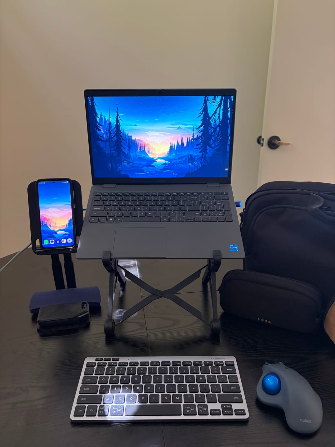 Customer photo review of Nexstand K2 Portable and Adjustable Laptop Stand