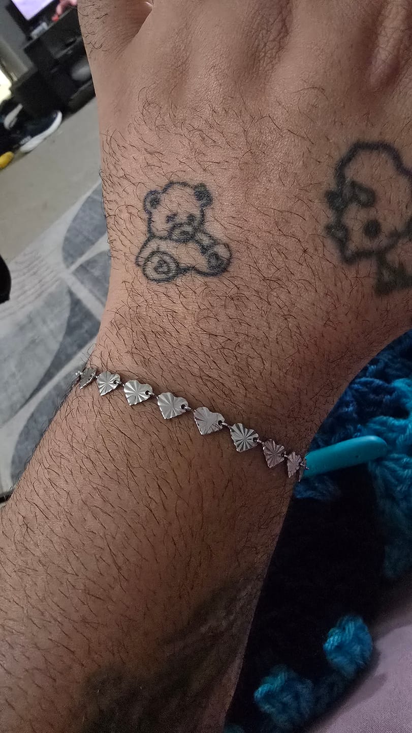 Customer photo review of Starlight Heart Chain Bracelet