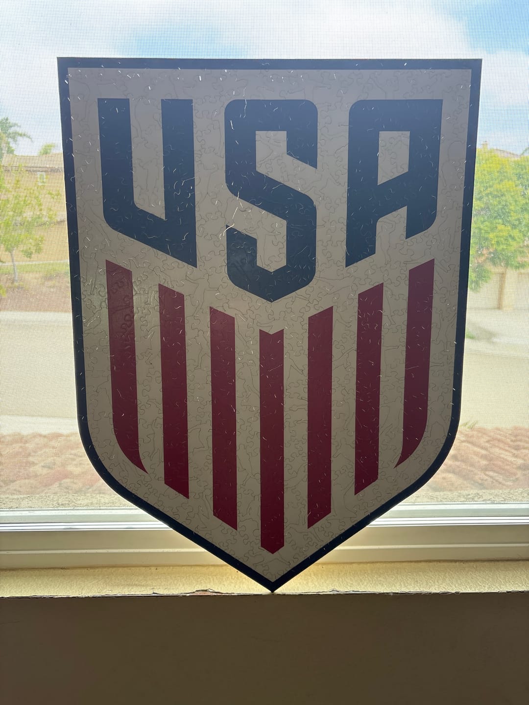 Customer photo review of USMNT® Logo - Wooden Puzzle