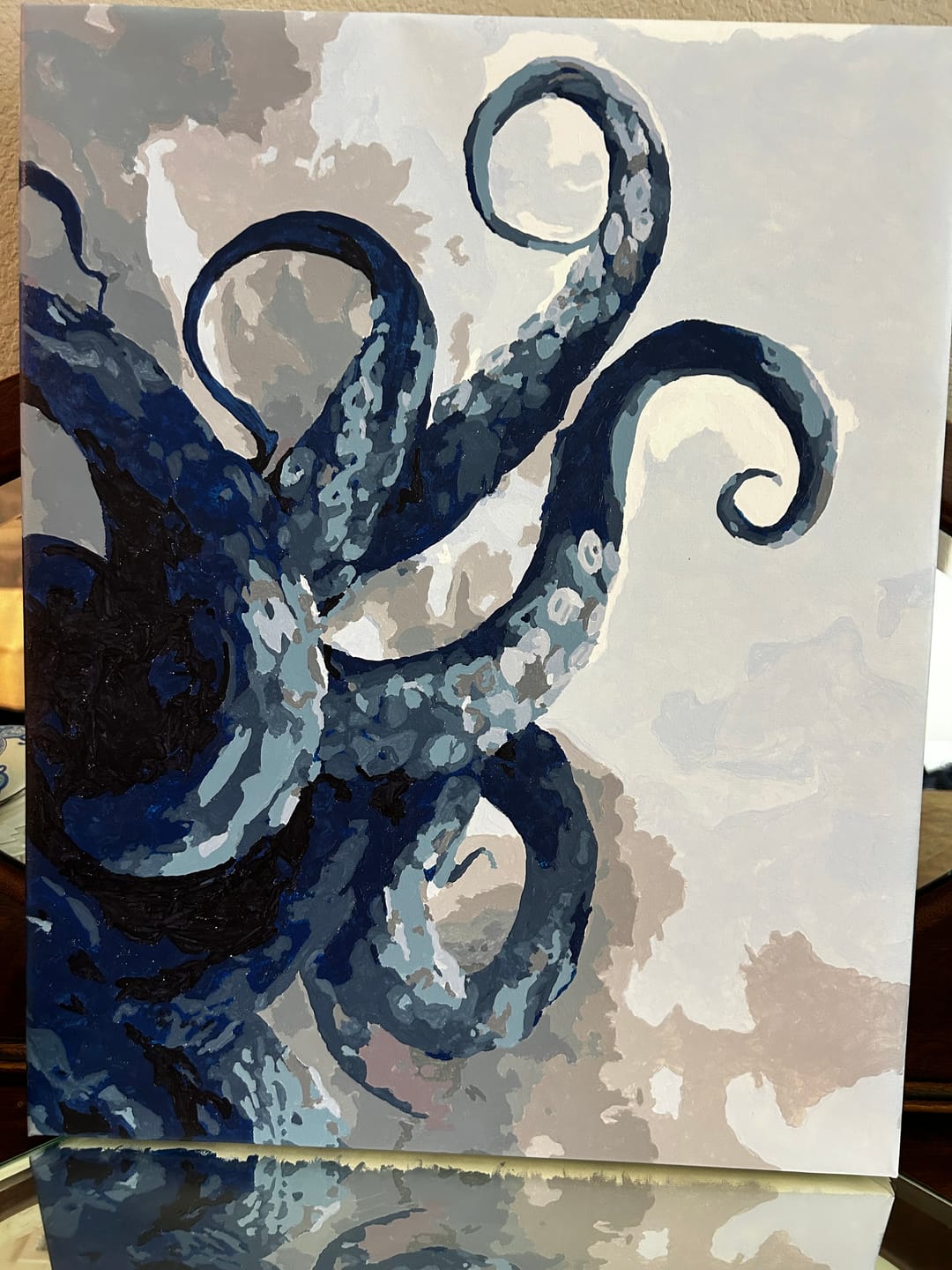 Customer photo review of Tentacles | Paint by Number