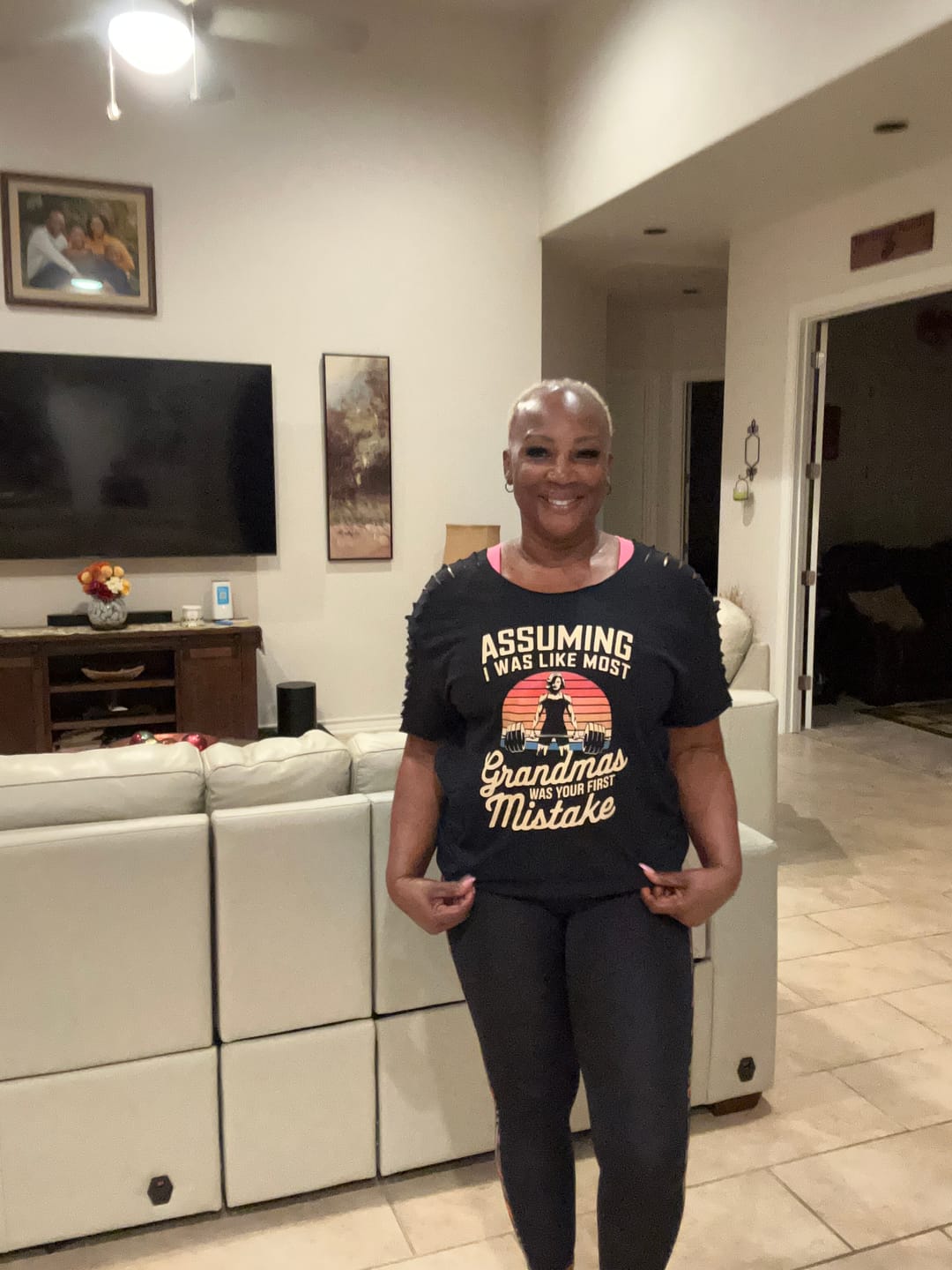 Customer photo review of Average Grandma T-Shirt