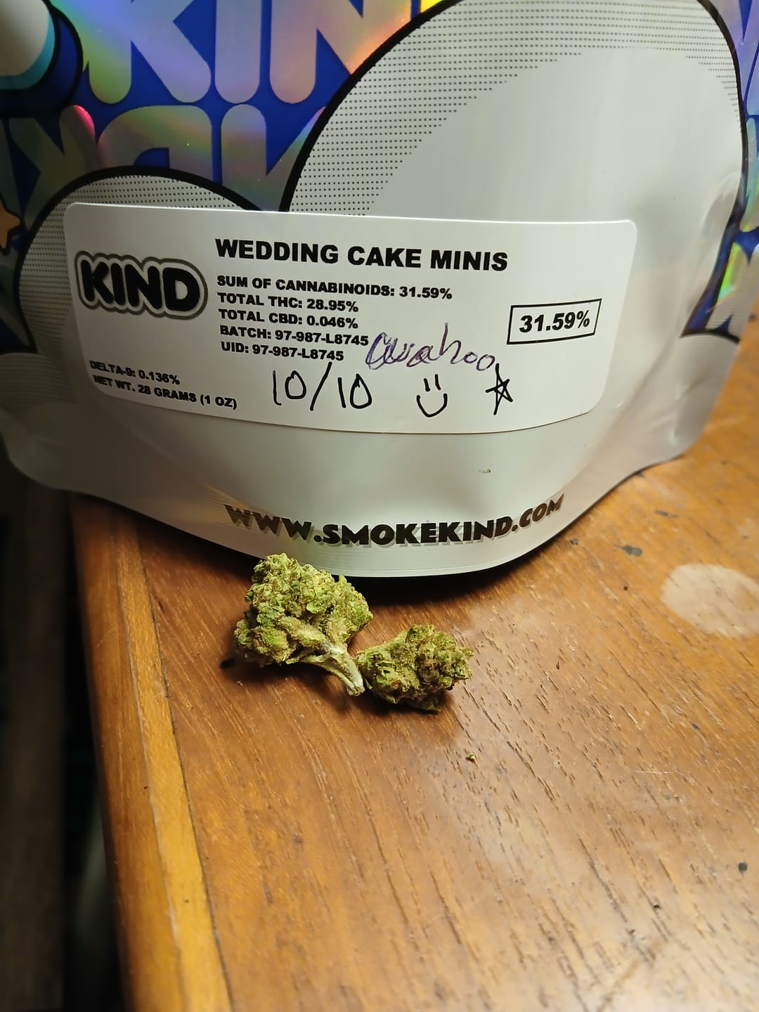 Customer photo review of Wedding Cake - Minis - 28 Grams - Indica