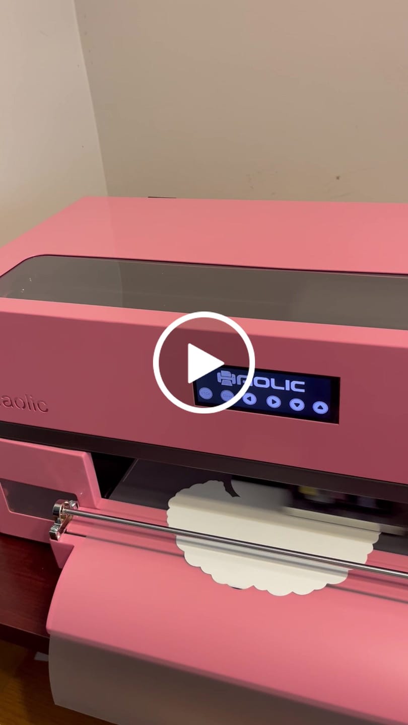 Customer video review of Haolic 13" Pink A3 XP-1 Pro DTF Printer