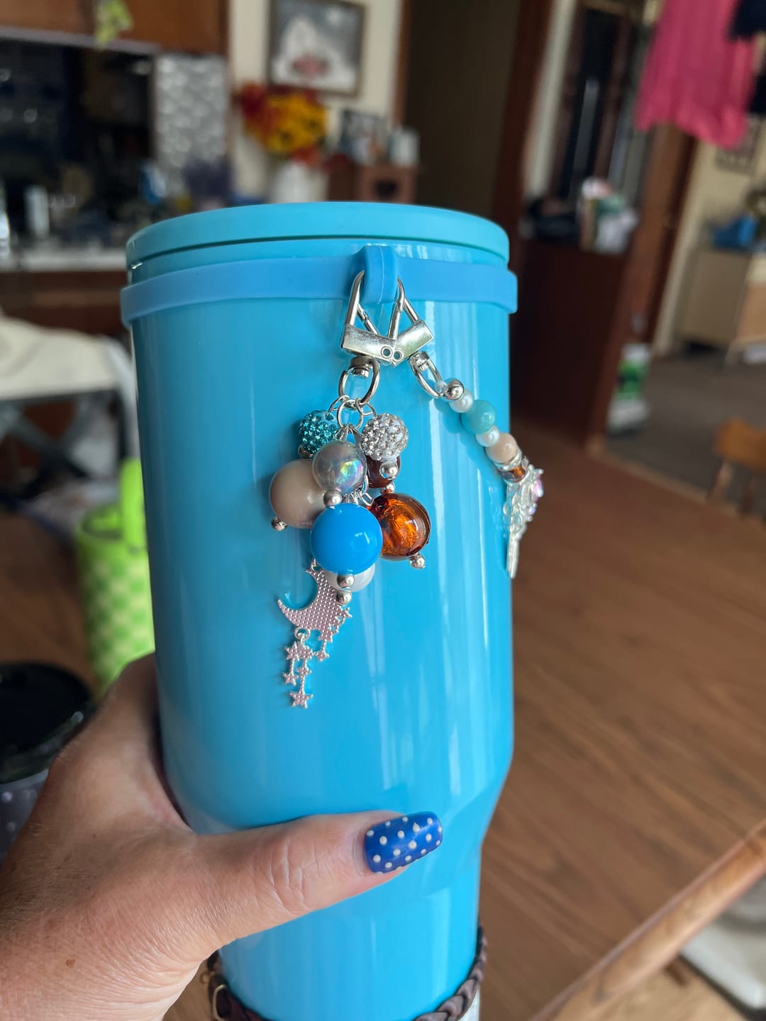 Customer photo review of Deluxe Dream Catcher Moon Bauble Charm