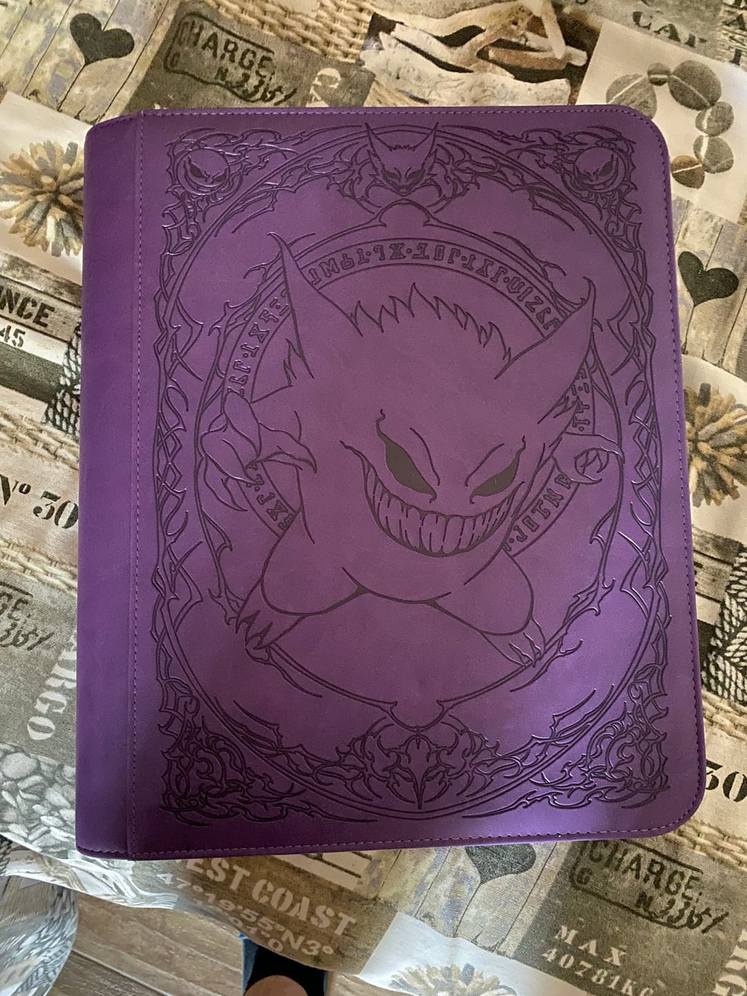Customer photo review of Purple Evil - Toploader Trading Card Binder
