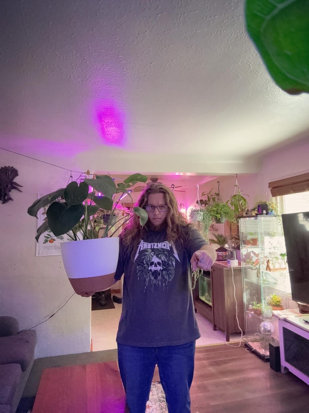 Customer photo review of Monstera Monster T-shirt
