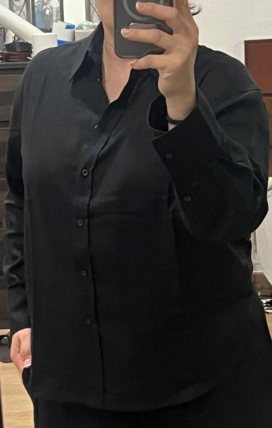 Customer photo review of Camisa de Botones de Lino