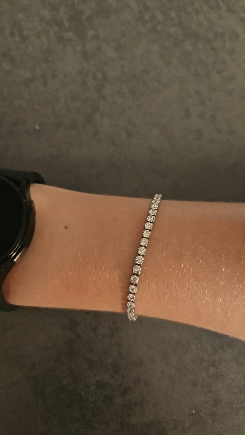 Customer photo review of Hi-Life Tennis Armband 14K Vergoldet