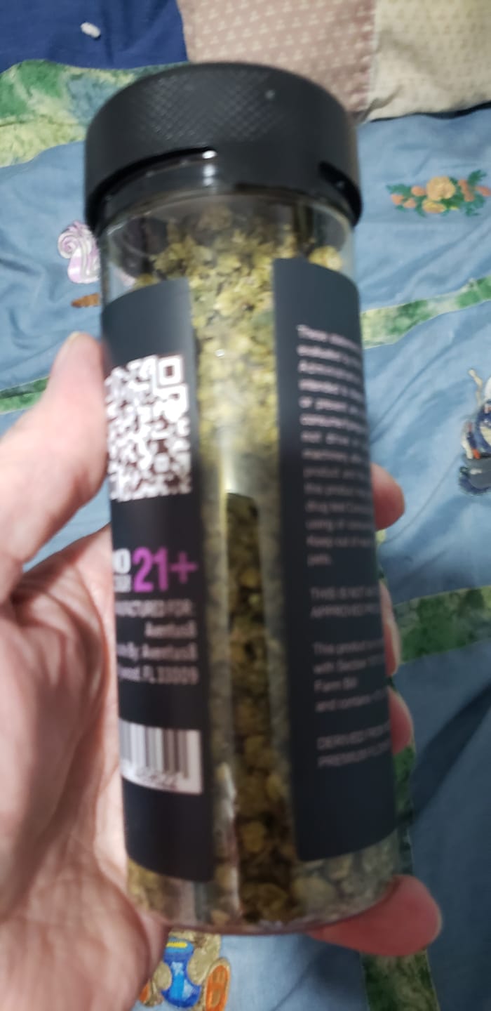 Customer photo review of Aventus THC-A Shake – Nothern Lights (28g) - Indica  1 ounce