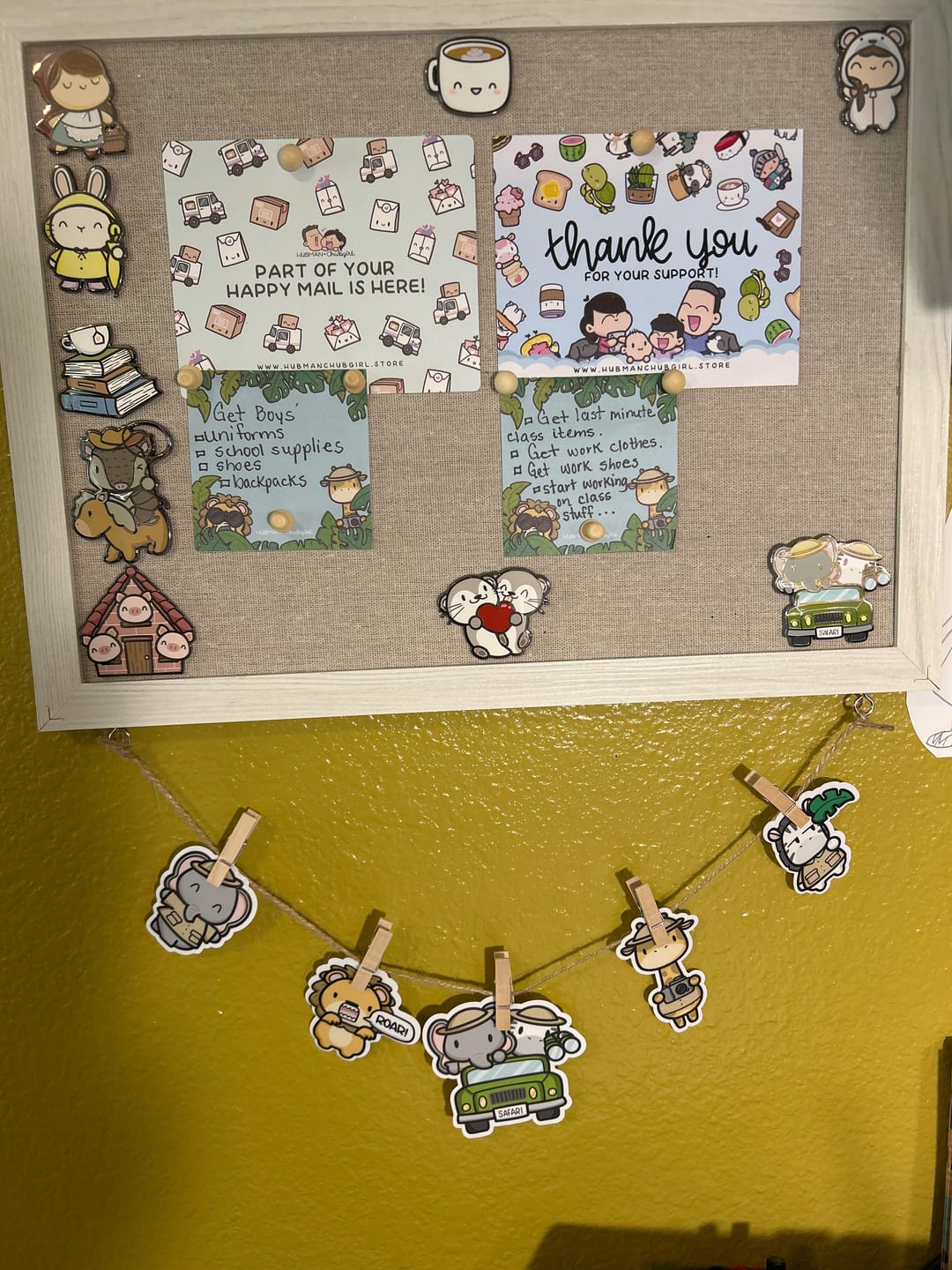 Customer photo review of Safari Adventure Die Cut Stickers (Set of 5)