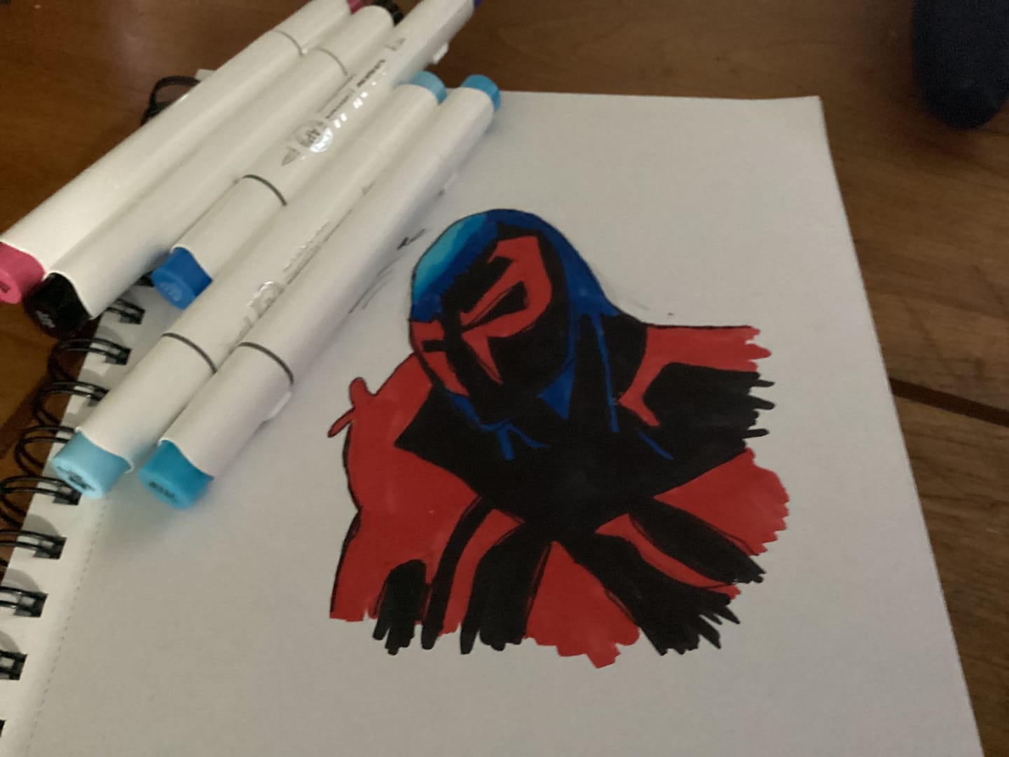 Customer photo review of Ohuhu Honolulu 48 Colors Dual Tips Alcohol Art Markers (New Color Codes)