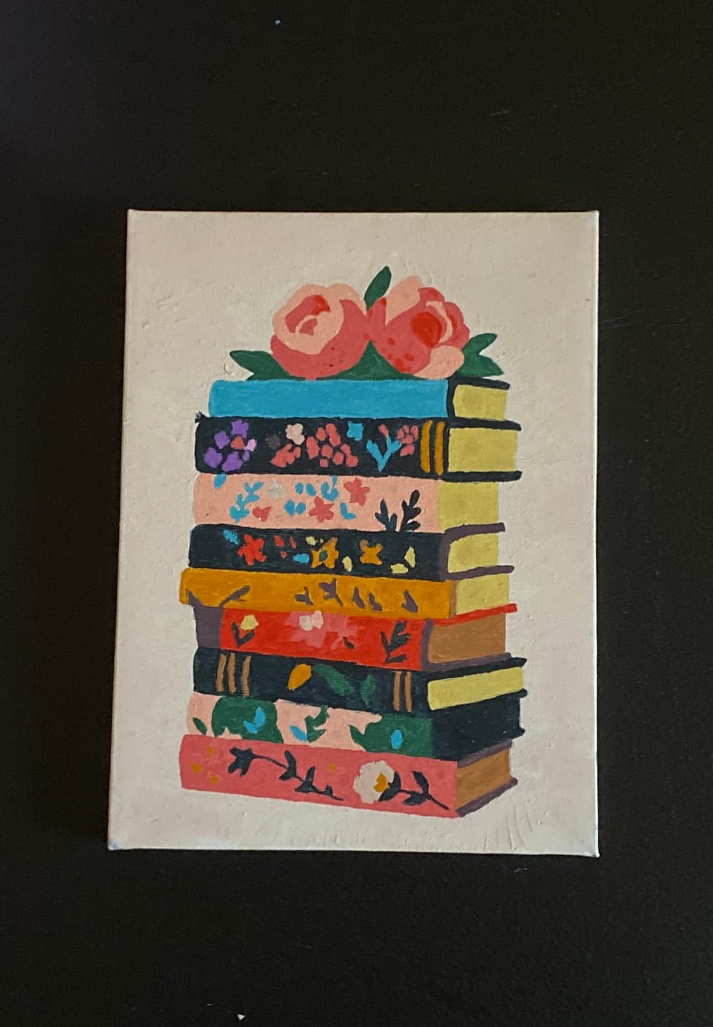 Customer photo review of 6 Mini Paintings - Colorful Books Set
