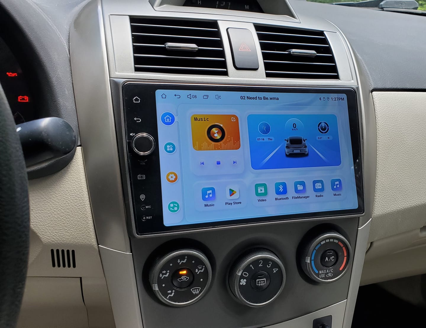 Customer photo review of Toyota Corolla 2008-2013 — Premium 9” CarPlay & Android Auto Head Unit