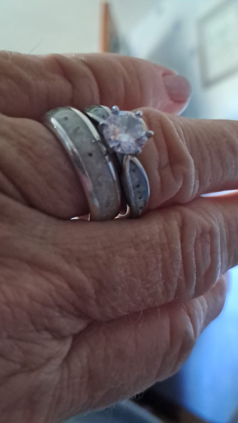 Customer photo review of Wide channel ring - 925 sterling silver