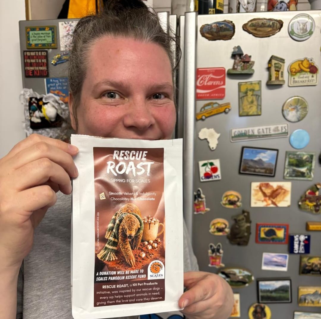 Customer photo review of Hot Chocolate - Scales Pangolin Rescue Fund