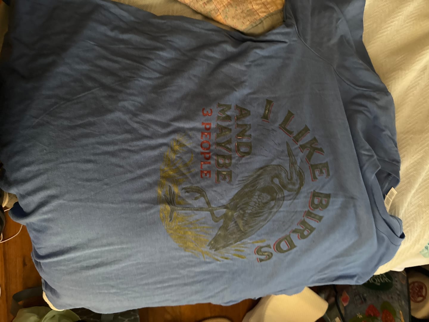 Customer photo review of I Like Birds Tee