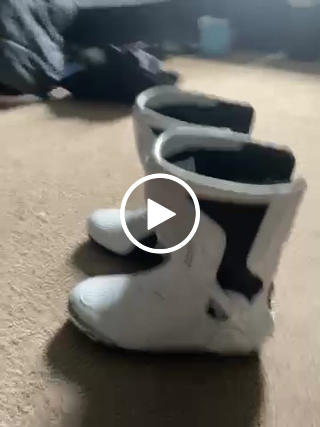 Customer video review of Motorcycle Riding Boots White
