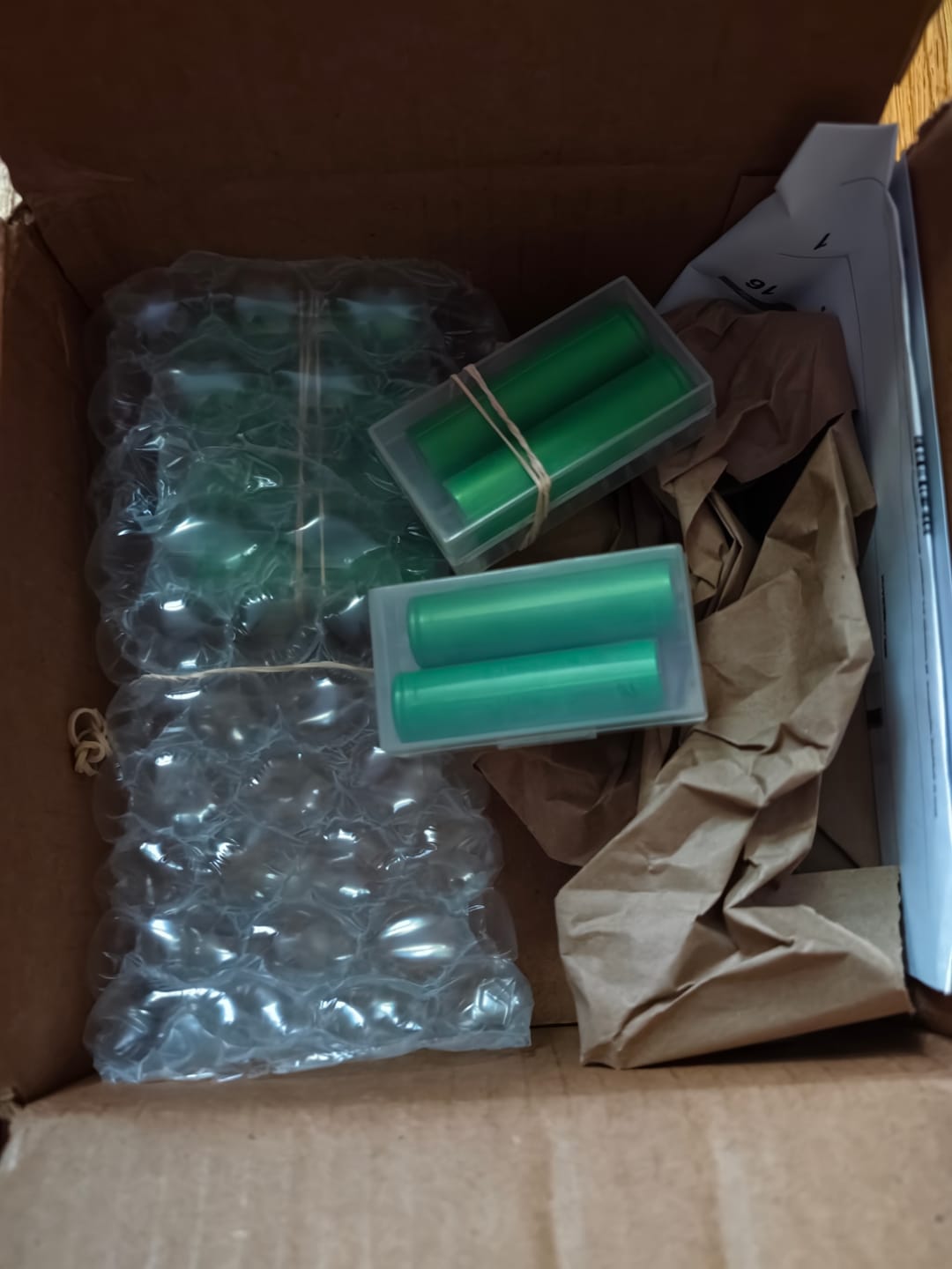 Customer photo review of Sony / Murata VTC6 18650 3000mAh 15A Battery