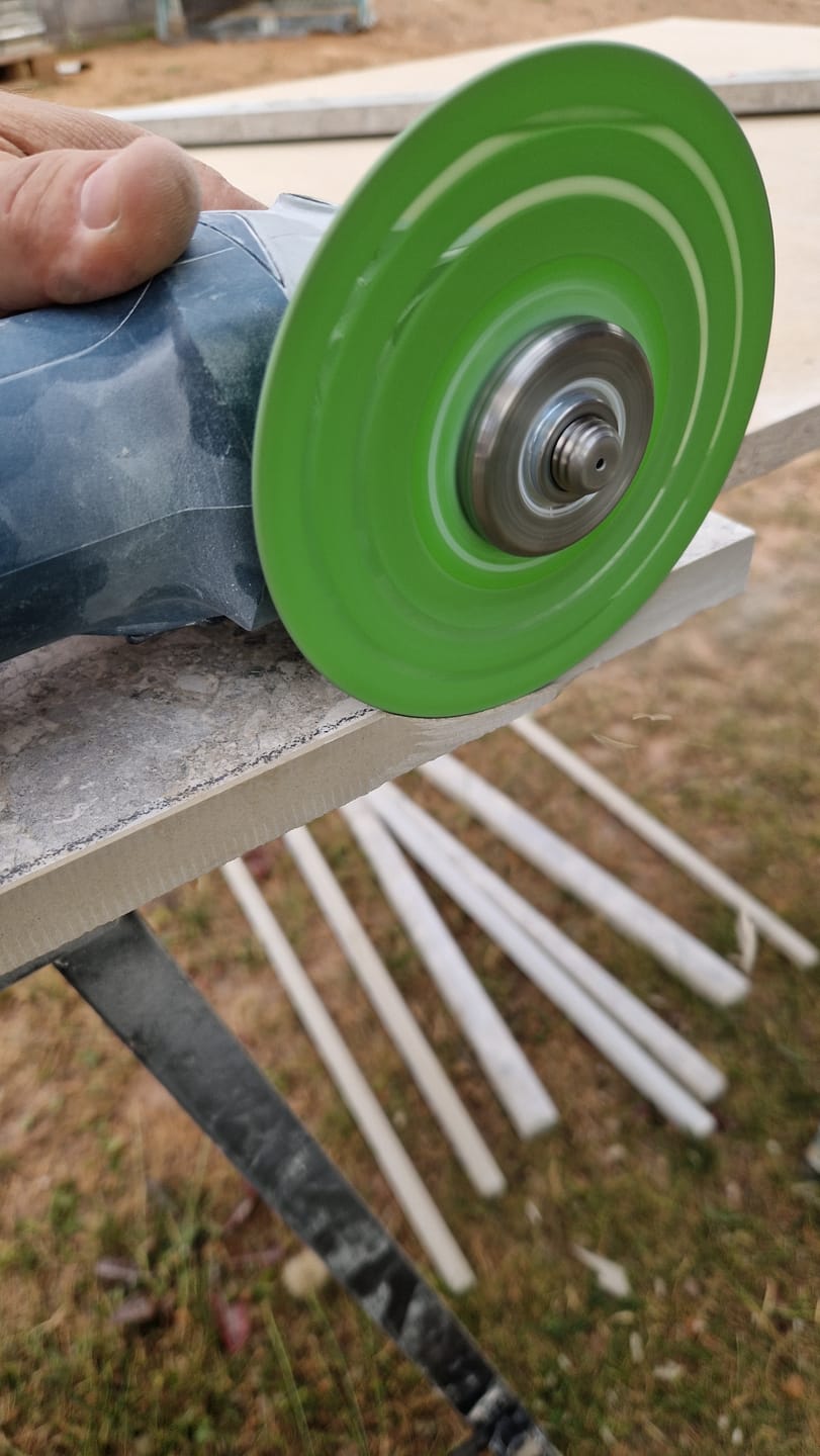Customer photo review of GreenMax Grinder 125 mm Diamanttrennscheibe 1,2 mm
