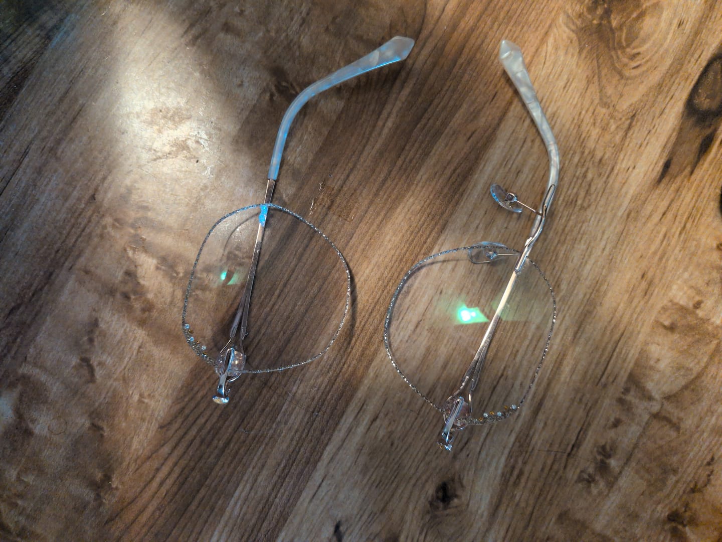Customer photo review of Glitter Eyeglasses
