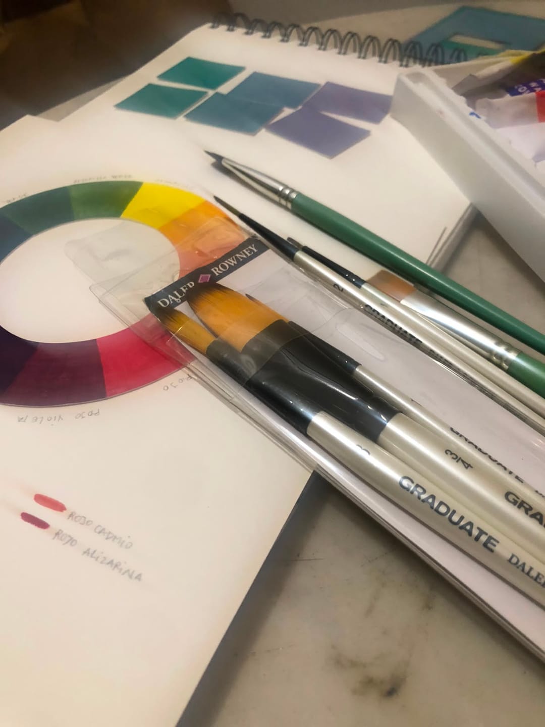 Customer photo review of Daler Rowney Graduate - Set 5 Pinceles Watercolour Landscape