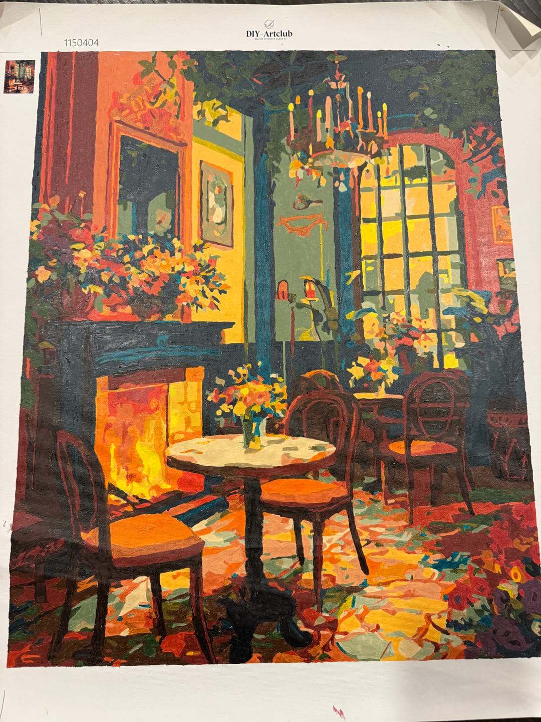 Customer photo review of Art Deco salon | Paint by Number