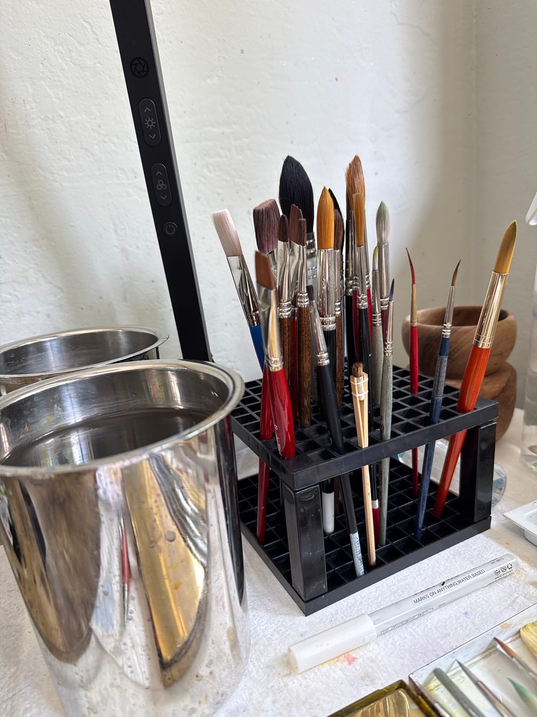 Customer photo review of Large brush holder