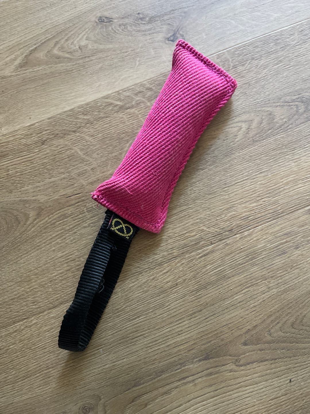 Customer photo review of Staffordshire Bull Terrier 1935® Tug Toy - Pink
