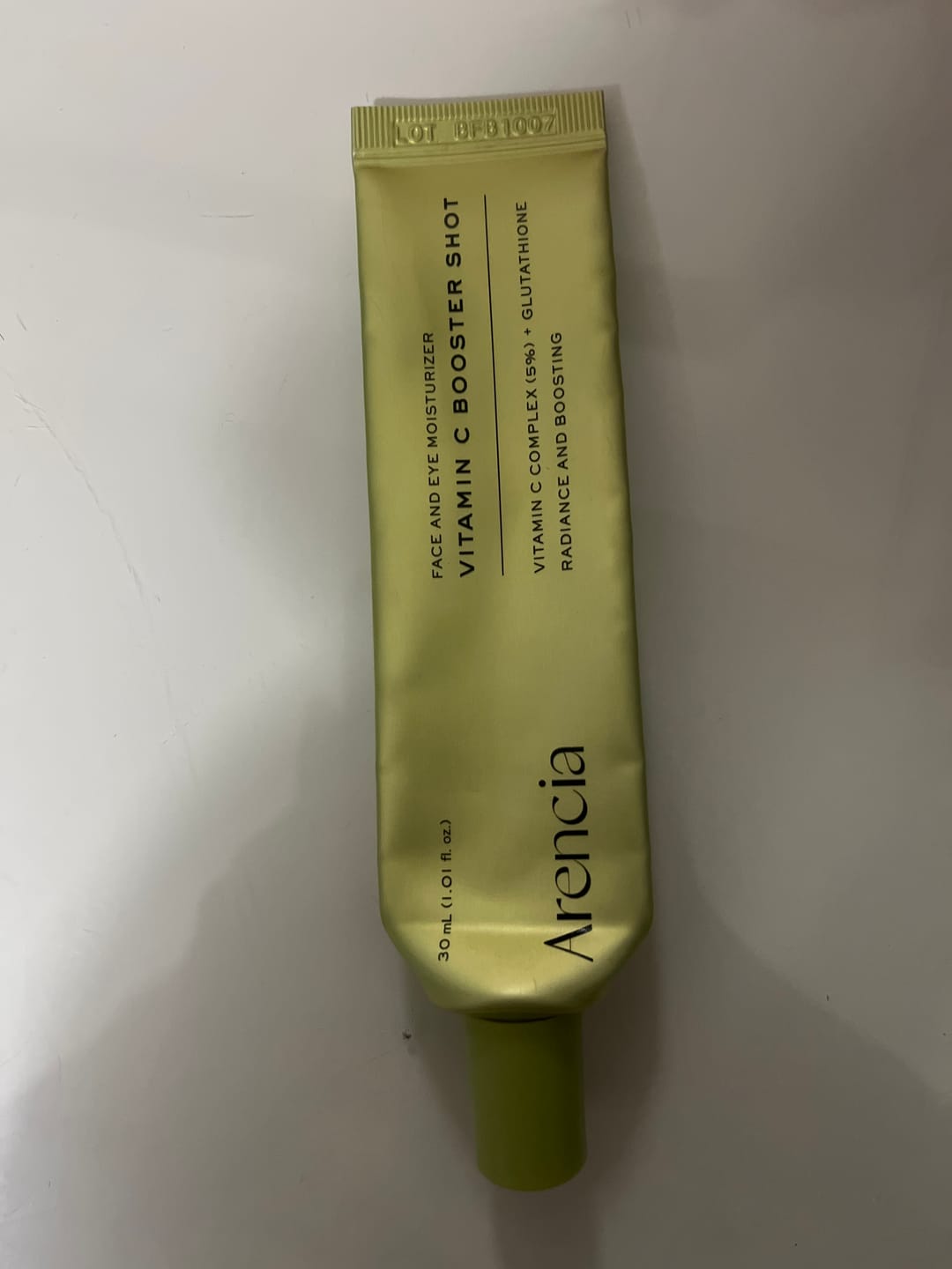 Customer photo review of Izgaismojošs C vitamīna serums Arencia Vitamin C Booster Shot