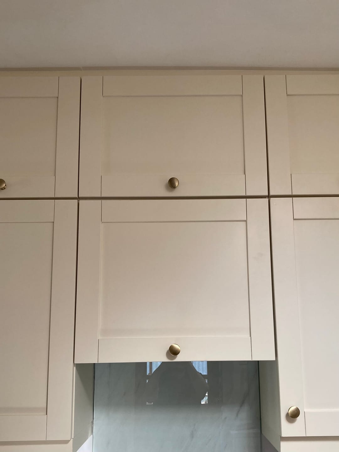 Customer photo review of Classic Aged Brushed Brass Cupboard Handles