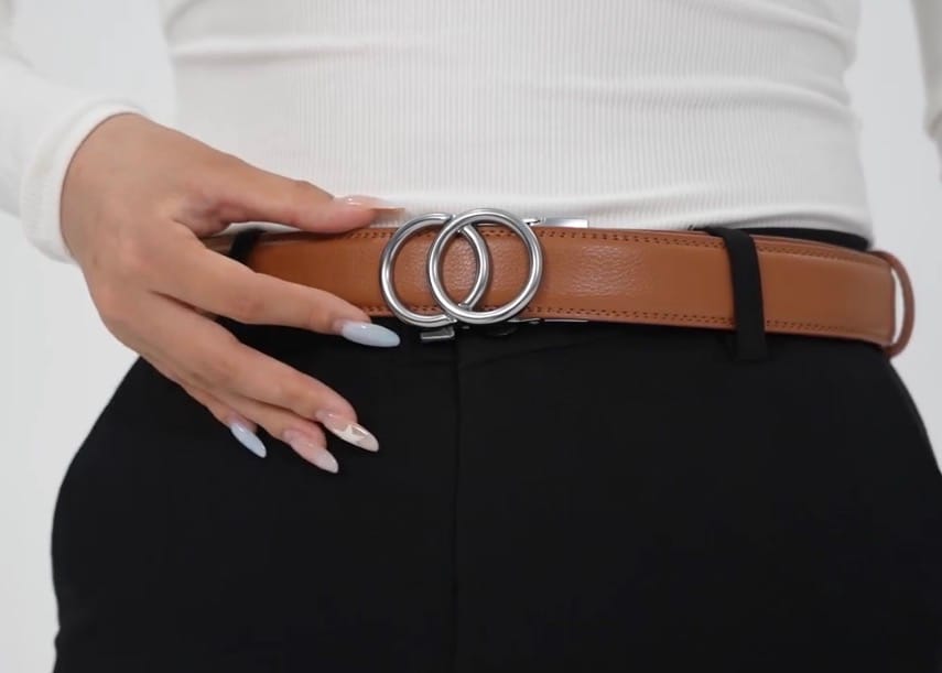Customer photo review of The Signature Set | 3 Micro-Adjustable Belts & 3 Buckles