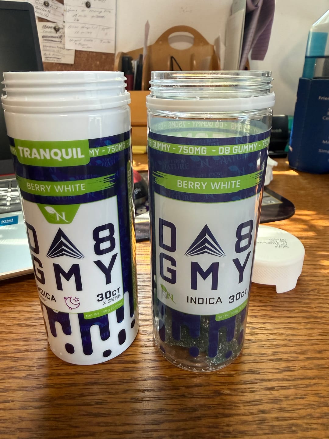 Customer photo review of DELTA 8 GUMMIES - 30CT Berry White 750mg (25mg ea.) – INDICA