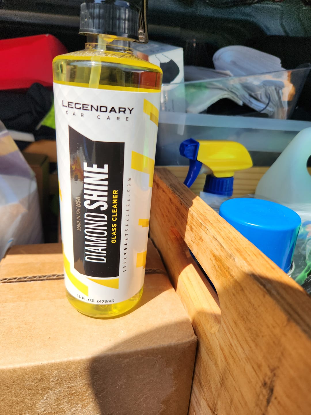 Customer photo review of Diamond Shine Glass Cleaner